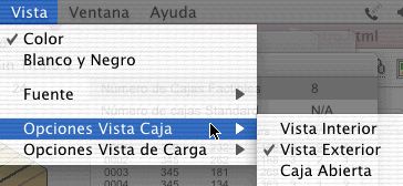 Menú de Vista