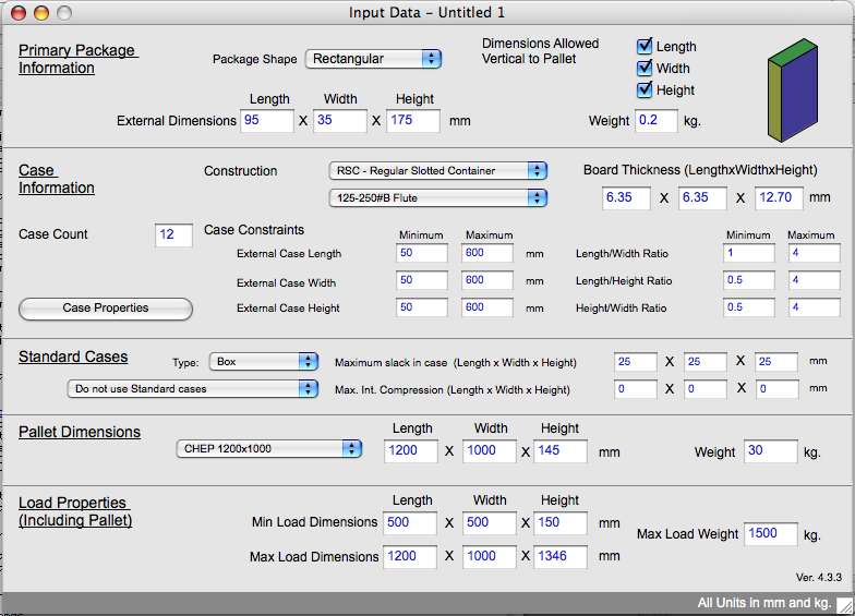 input window